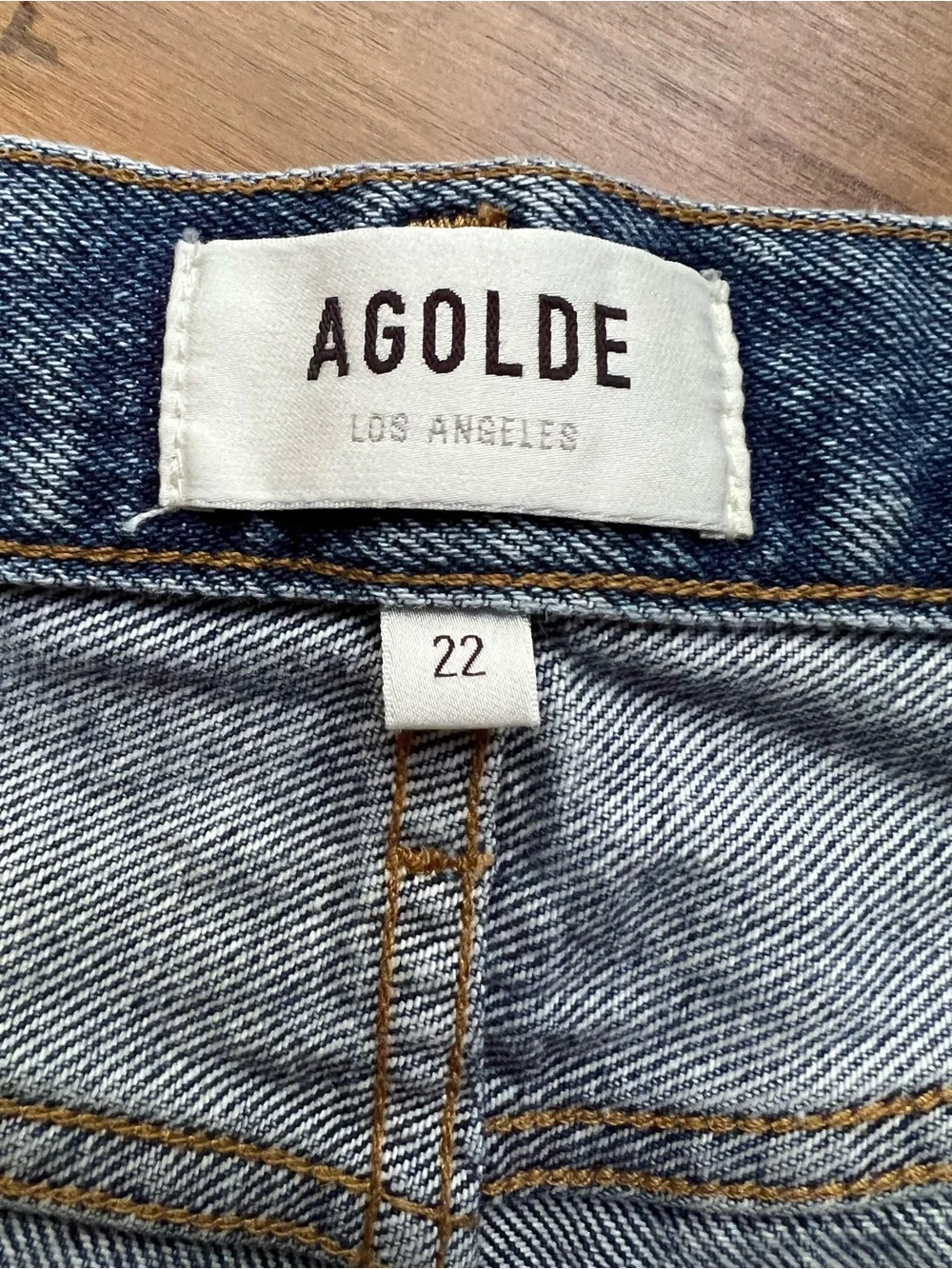 AGOLDE Parker Long Jean Shorts 22